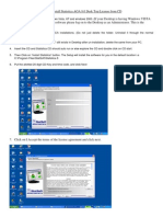 Steps To Install Statistic A 8 From CD