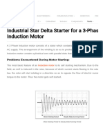3-Phase Induction Motor With Help of Industrial Star Delta Starter