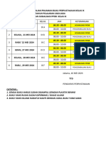 Jadwal Peng Buku Perpus Kls Ix