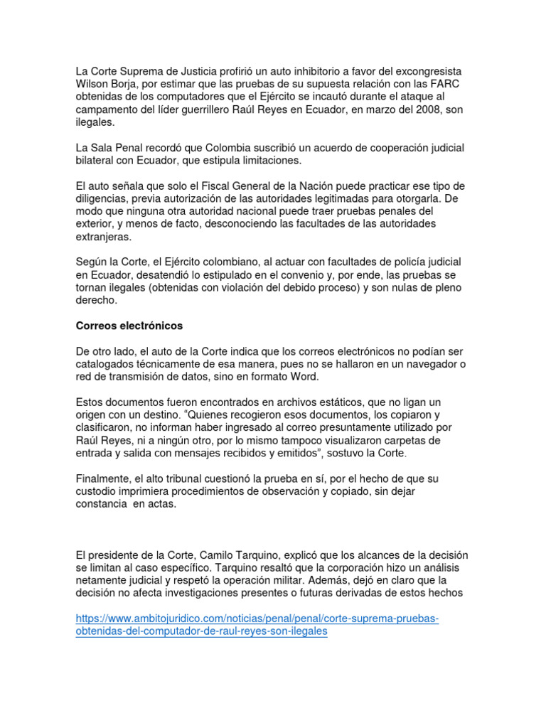 Raul Reyes Computadores | PDF