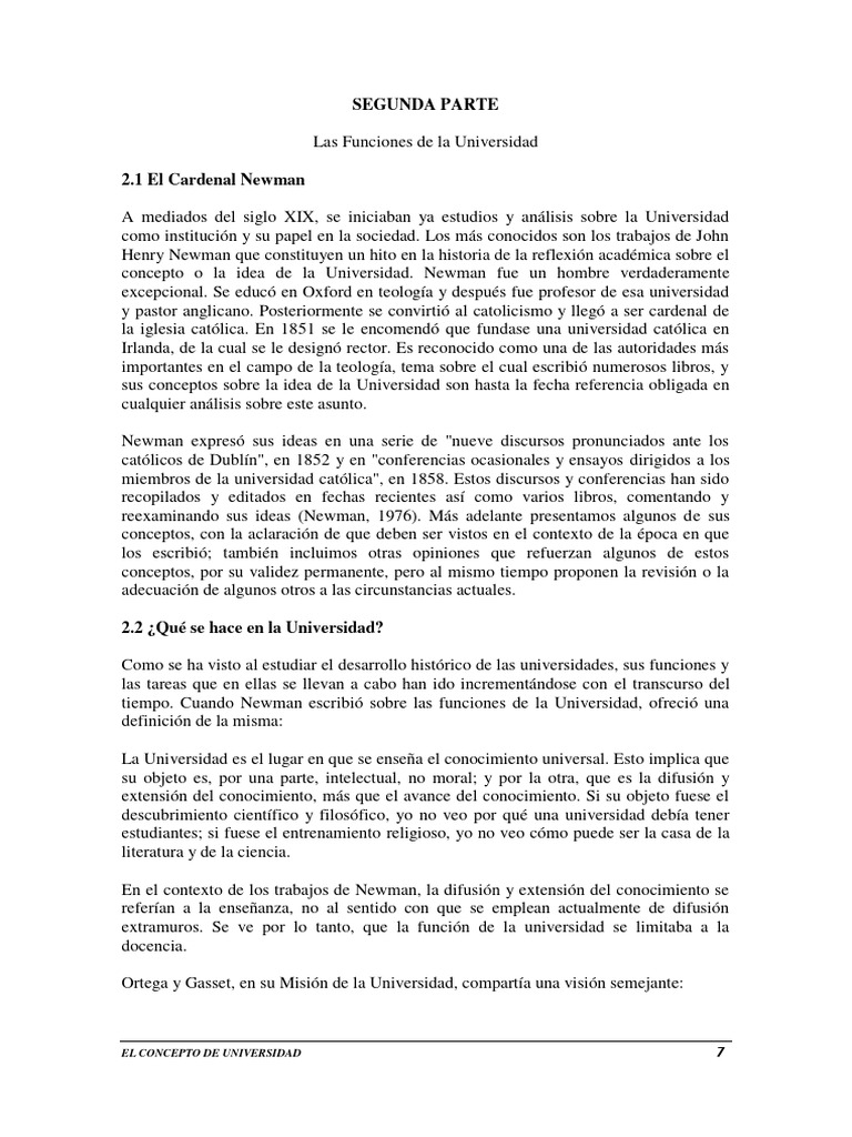 Las Funciones De La Universidad Descargar Gratis Pdf Conocimiento