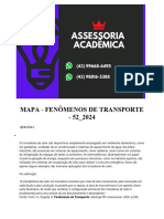 Mapa - Fenômenos de Transporte - 52 2024