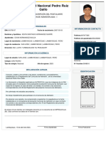 Universidad Nacional Pedro Ruiz Gallo: Datos Personales Información de Contacto