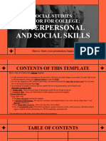 Social Studies Major For College - Interpersonal and Social Skills by Slidesgo