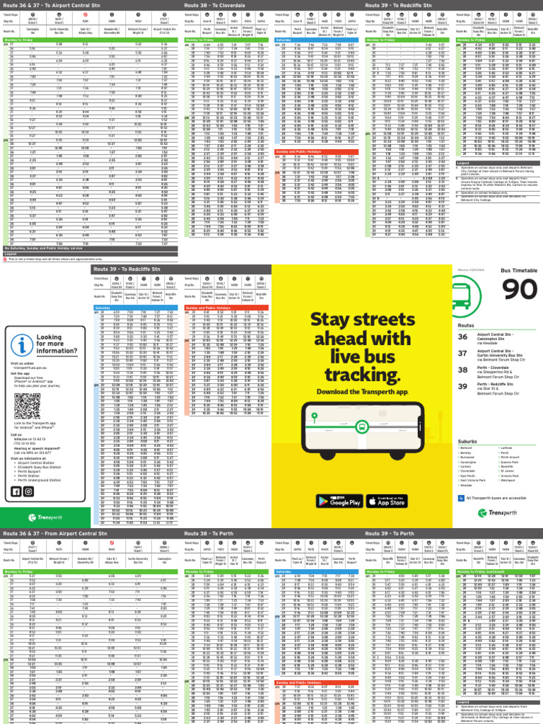 Bus Timetable | PDF | Mobile Software | Transport