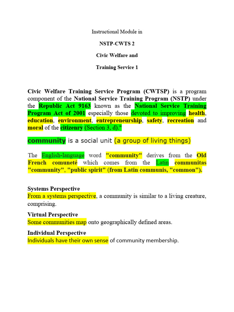 Understanding Community Types and Dynamics | PDF | Community | Human ...