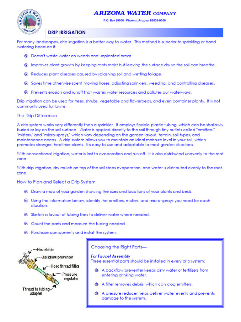Drip Irrigation Pdf Irrigation Hydrology