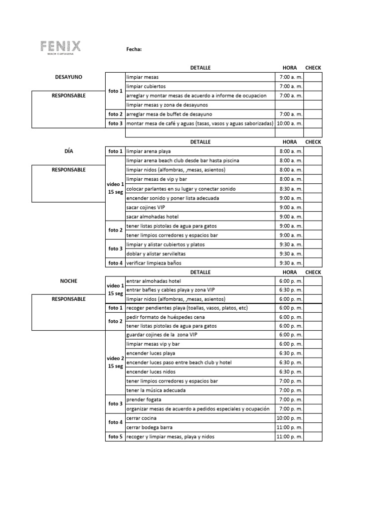 Check list pdf