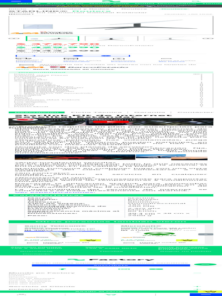 STARLINK Starlink Kit de Internet Satelital Están | PDF | Internet ...