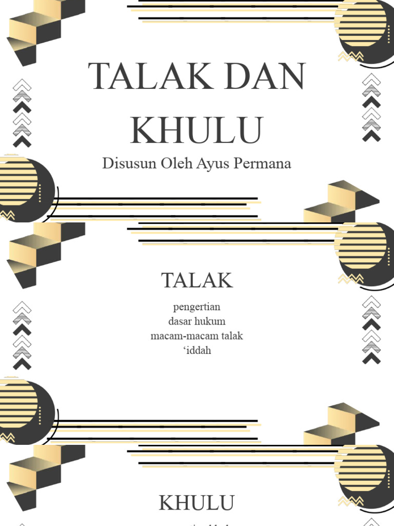 Talak Dan Khulu | PDF