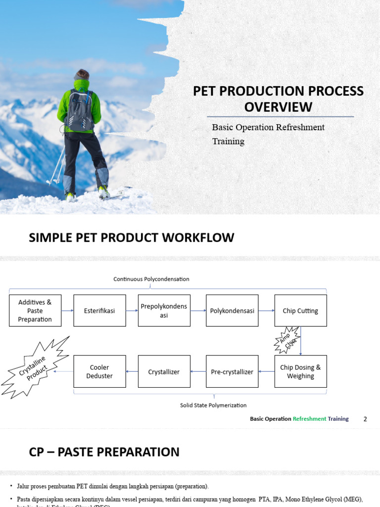 Proses Produksi PET di Alpine Ski House | PDF