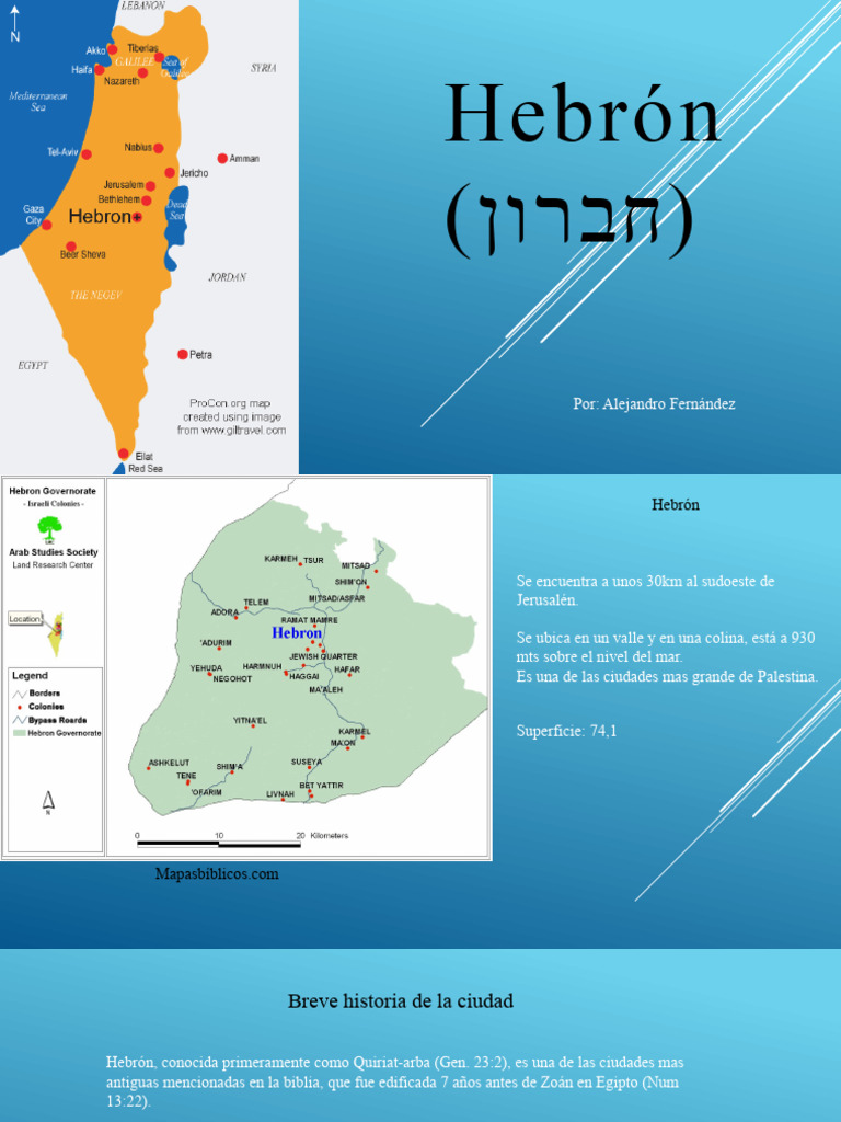 Hebrón: Historia y Significado Bíblico | PDF | Hebrón | Abrahán