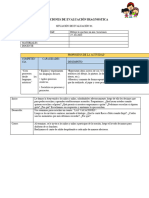 4 Años Situaciones de Evaluación Diagnostica