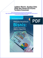 Full Download Metode Penelitian Bisnis Analisa Data Melalui Spss Dan Smart Pls Echo Perdana Kusumah Online Full Chapter PDF