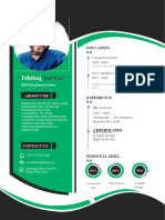 Green Resume For Graphic Designer-WPS Office