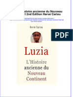 full download Luzia L Histoire Ancienne Du Nouveau Continent 2Nd Edition Herve Cariou online full chapter pdf 