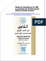 PDF of Nuclear Medicine Handbook For NM Technology Students by Khalid Jassim 1St Edition Khalid Jassim Full Chapter Ebook