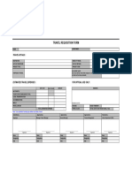 Travel Form Template