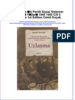 PDF of Turkiye de Iki Partili Siyasi Sistemin Kurulus Yillari 1945 1950 Cilt 5 Uzlasma 1St Edition Cemil Kocak Full Chapter Ebook