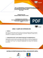 Presentación Riesgos Relacionados Con La Reincidencia de Adolescentes en Conflicto Con La Ley. 20