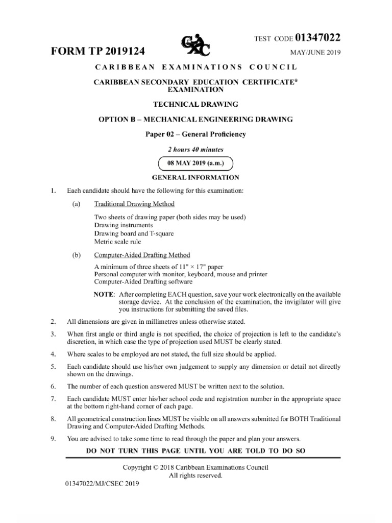 TECHNICAL DRAWING PAST QUESTIONS AND ANSWERS PDF FREE DOWNLOAD 2022 visual data 7