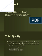 Introduction To Total Quality in Organizations