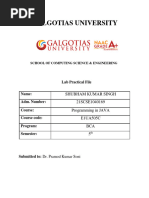 BCA - Java Lab File