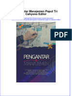 PDF of Pengantar Manajemen Paput Tri Cahyono Editor Full Chapter Ebook