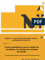 Clase Semana 8 - Control Estadístico para La Calidad de Resultados