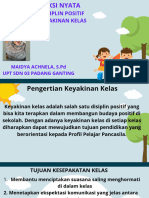 AKSI NYATA DISIPLIN POSITIF MEMBUAT KEYAKINAN KELAS