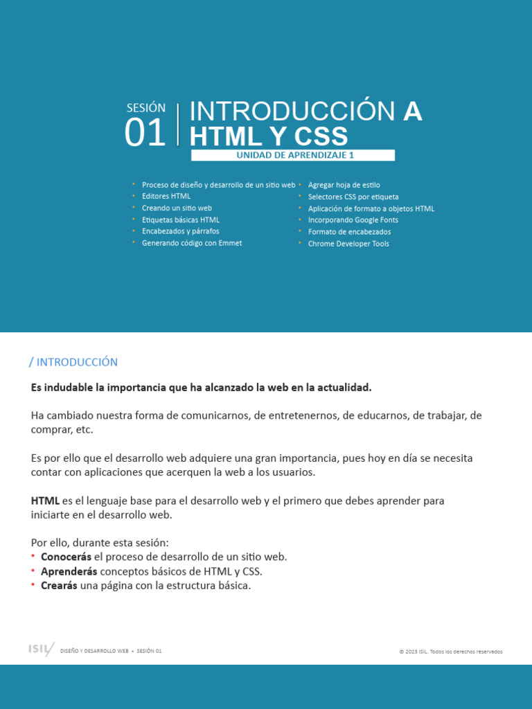 Introducción a HTML y CSS en Web Design | PDF | HTML | Red mundial
