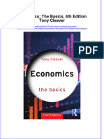 Full Ebook of Economics The Basics 4Th Edition Tony Cleaver Online PDF All Chapter