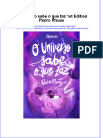 PDF of O Universo Sabe O Que Faz 1St Edition Pedro Rhuas Full Chapter Ebook