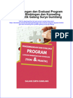PDF of Pengembangan Dan Evaluasi Program Layanan Bimbingan Dan Konseling Teori Praktik Galang Surya Gumilang Full Chapter Ebook