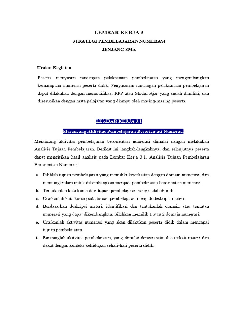 LK Menyusun RPP (1) Vivi | PDF