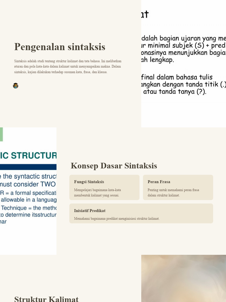 Panduan Lengkap Sintaksis Bahasa | PDF