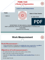 Lecture 7-9 Work Measurement