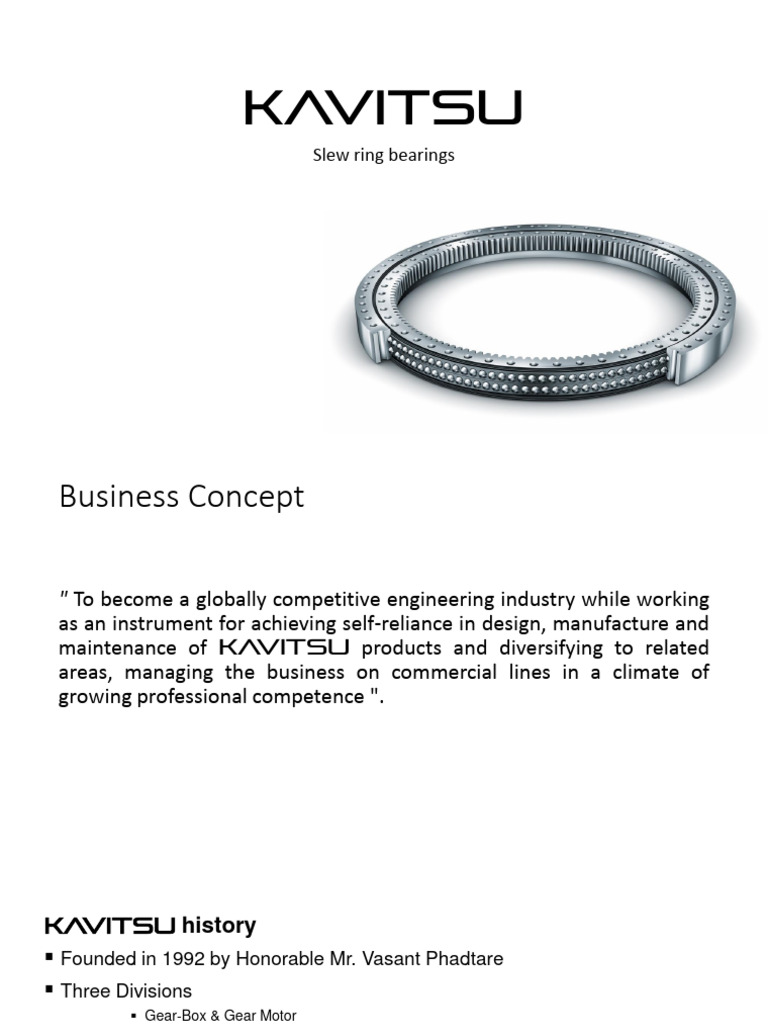 KAVITSU Slewring Bearing Intoductio | PDF | Gear | Mechanical Engineering