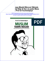 Full Download Muslim Tanpa Masjid Mencari Metode Aplikasi Nilai Nilai Al Qur An Pada Masa Kini Prof DR Kuntowijoyo Online Full Chapter PDF