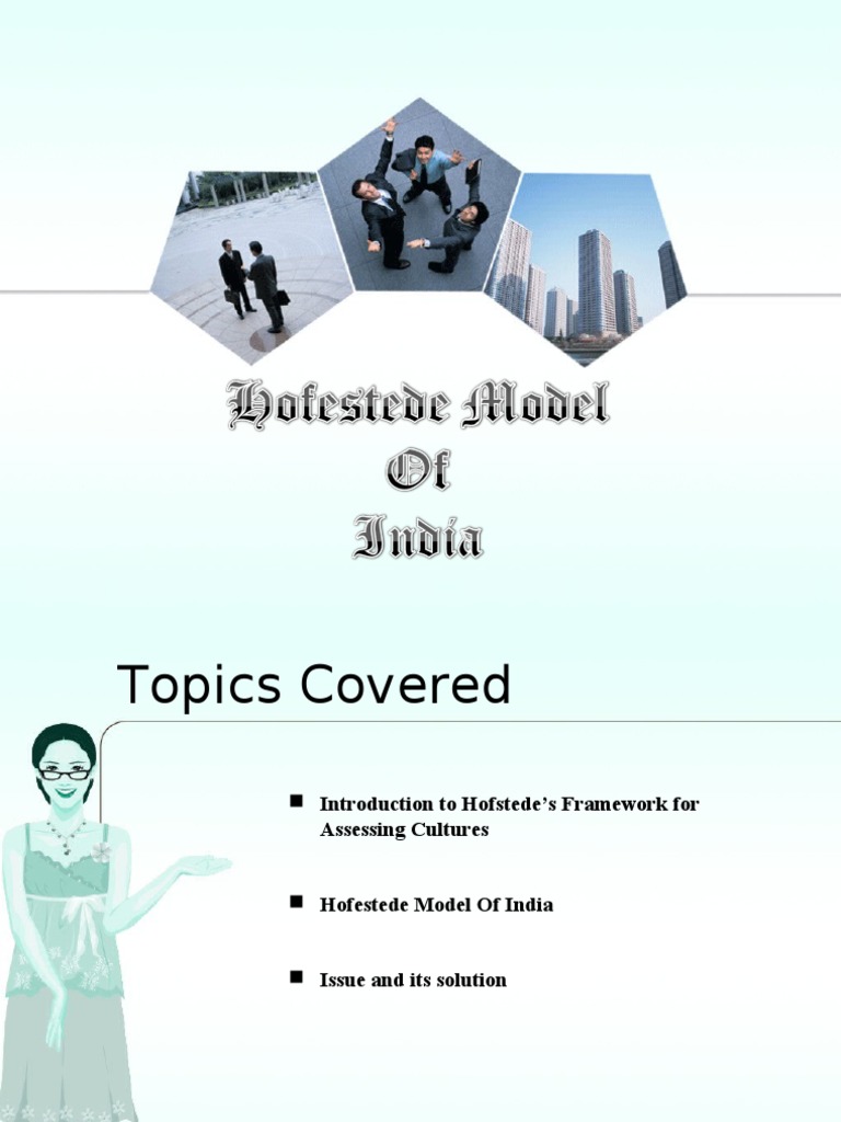Hofstede’s Framework for Assessing Cultures Behavioural