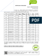 Certificado Cotizaciones: Folio Nº: 5FB58AF395A0DA81BB