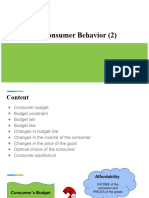 Theory of Consumer Behavior