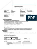 Anamnesis - Psicologica - Grupo 10