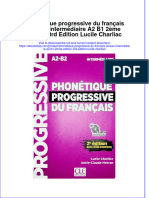 PDF of Phonetique Progressive Du Francais Niveau Intermediaire A2 B1 2eme Edition 3Rd Edition Lucile Charliac Full Chapter Ebook