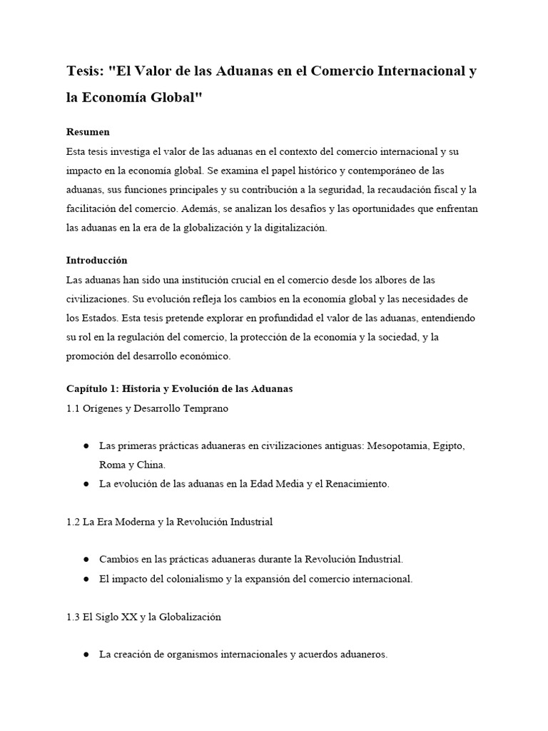 Valor De Las Aduanas En El Comercio Global Pdf Aduana Comercio