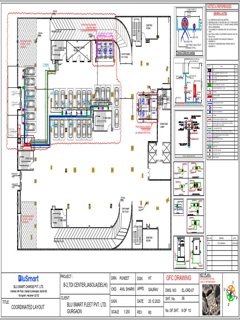 TDI Jasola Electrical Layout Plan | PDF | Manufactured Goods