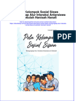 PDF of Pola Kelompok Sosial Siswa Mengungkap Alur Interaksi Antarsiswa Di Sekolah Hanisah Hanafi Full Chapter Ebook