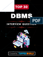 DBMS Top 30 Interview Question
