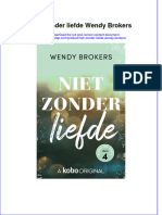 Full Download Niet Zonder Liefde Wendy Brokers Online Full Chapter PDF