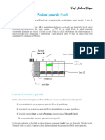 Notiuni generale Excel